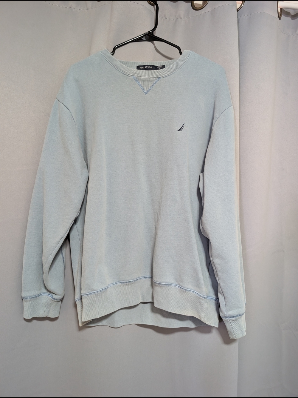 Nautica Men’s Light Blue Crewneck Sweatshirt